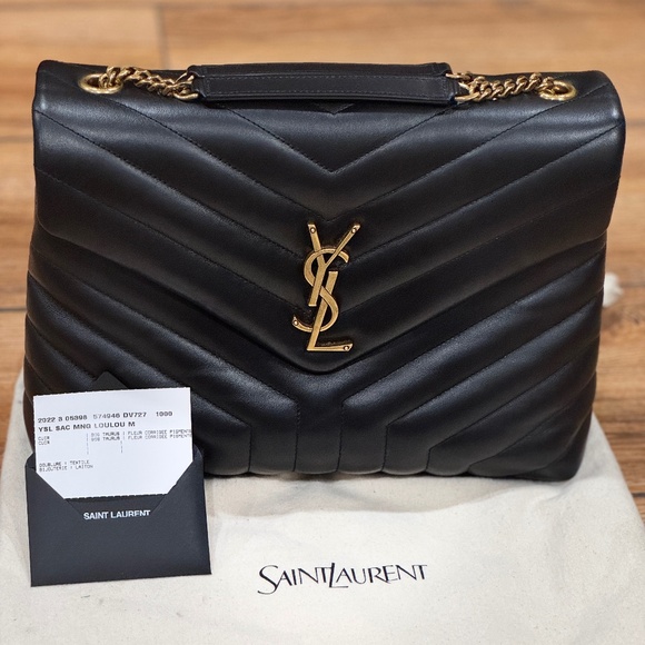 Ysl LOULOU LARGE IN MATELASSÉ LAMBSKIN - Picture 1 of 6